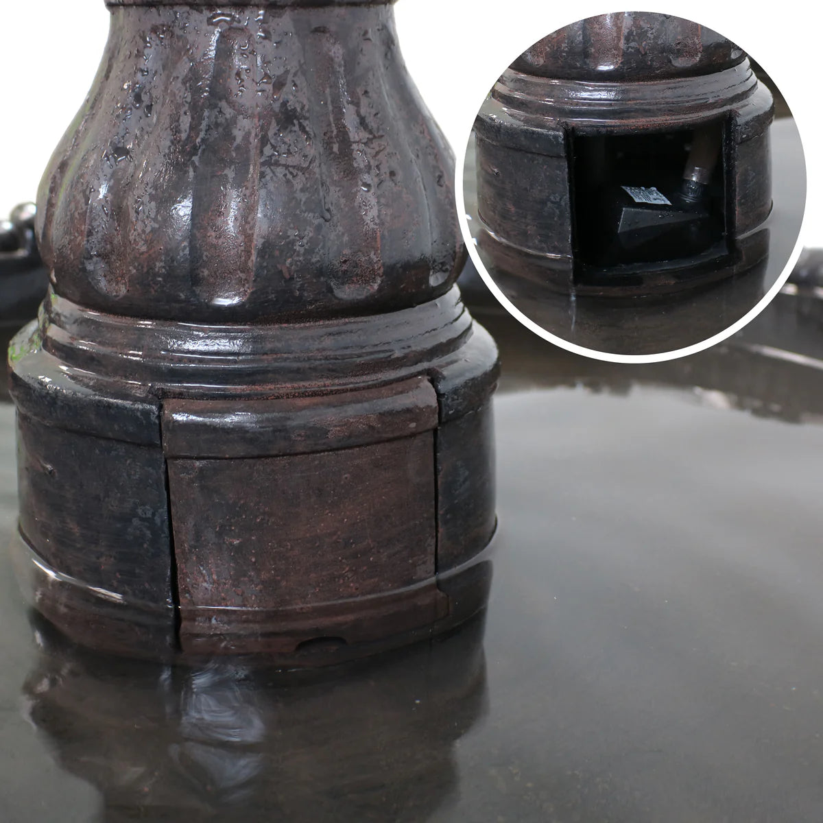 Sunnydaze 4-Tier Grand Courtyard Outdoor Water Fountain - 80"