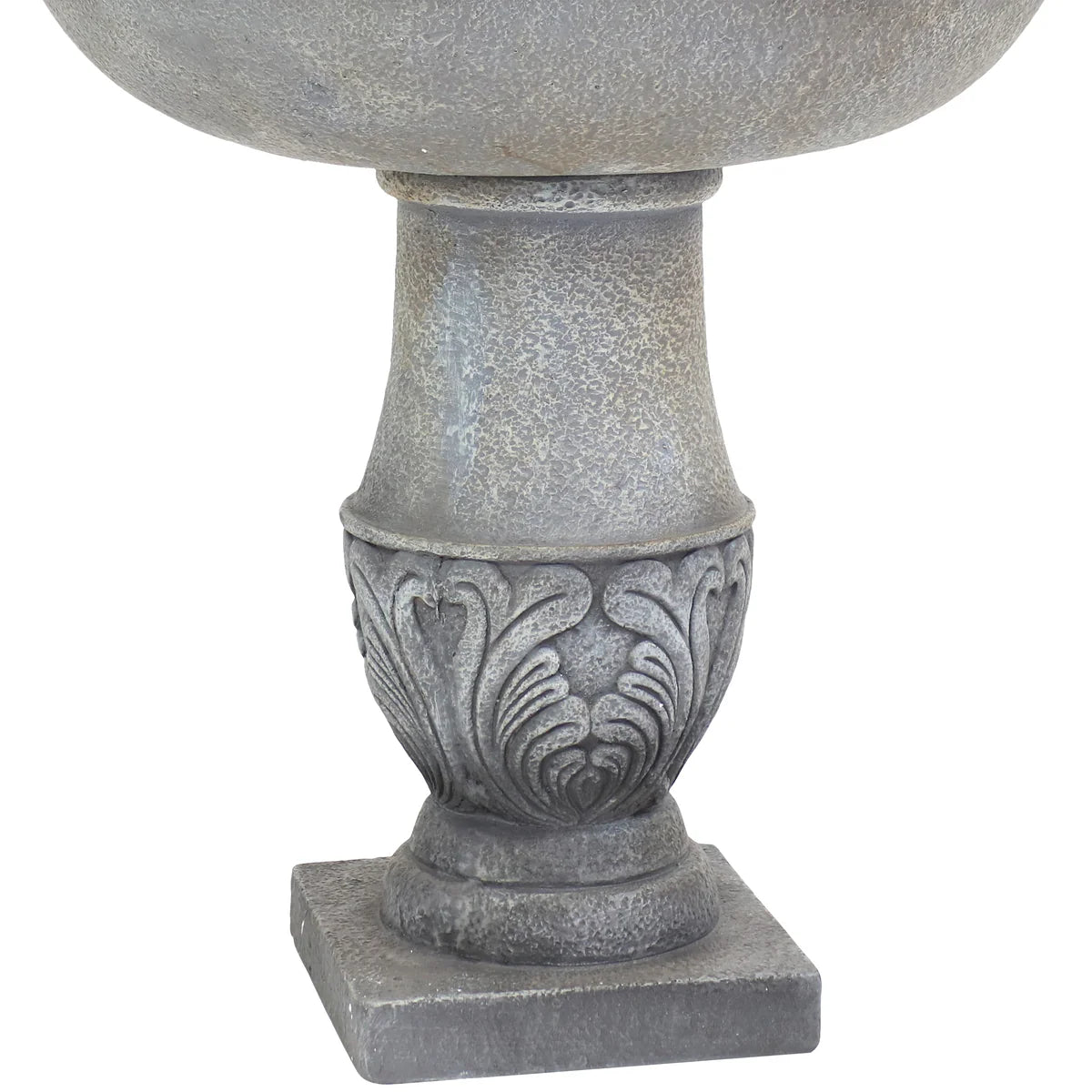 Sunnydaze 2-Tier Outdoor Water Fountain - French Garden Design - 50" - Dusty Gray