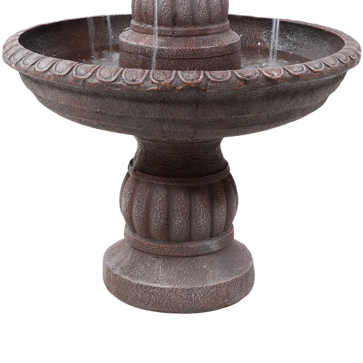 Sunnydaze Mediterranean 4-Tier Outdoor Water Fountain with Electric Pump
