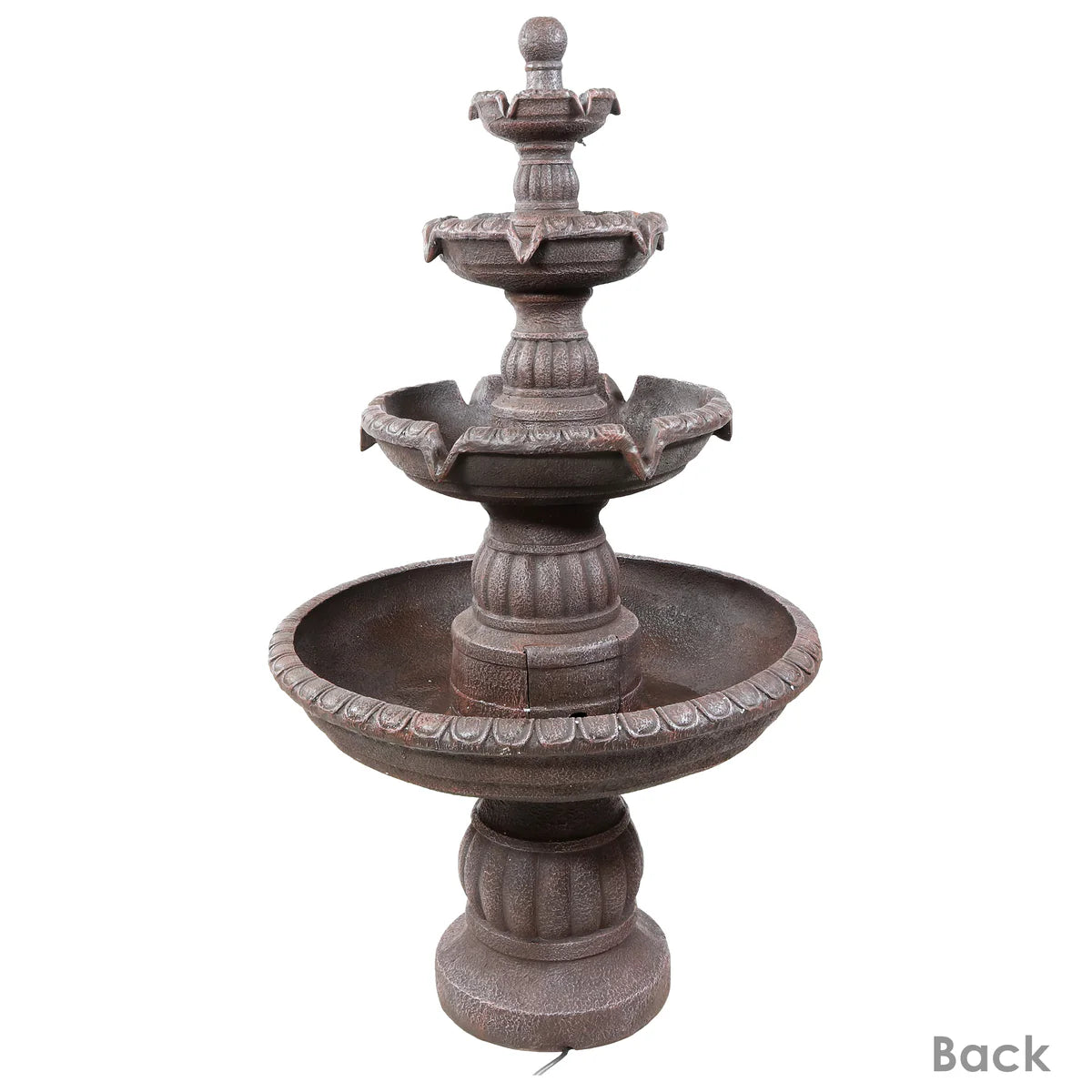 Sunnydaze Mediterranean 4-Tier Outdoor Water Fountain with Electric Pump